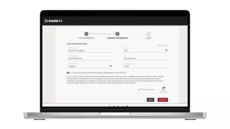 CaseIH Field Ops Sign Up Step 2