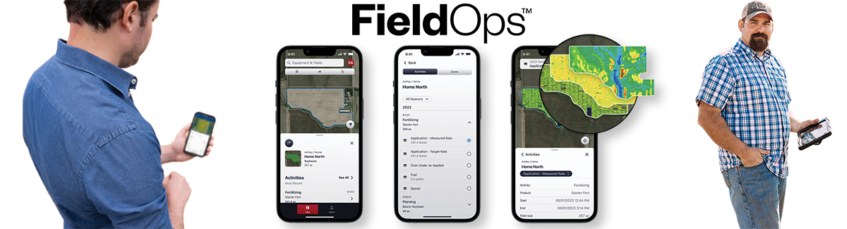 FieldOps™ banner slider with phone app