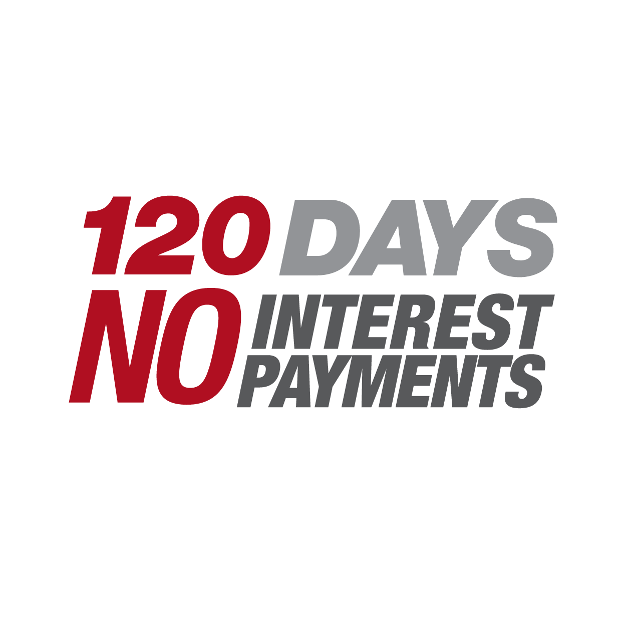 120 days no payment no interest